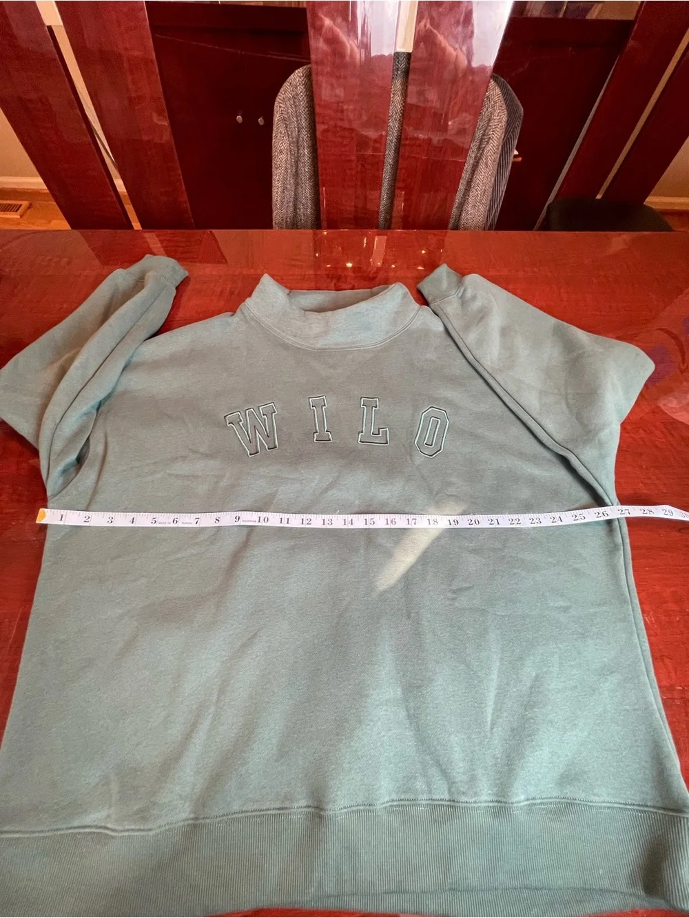 NWT Wilo The Label Teal Green Funnel Neck Sweatshirt & Legging Set Size Medium